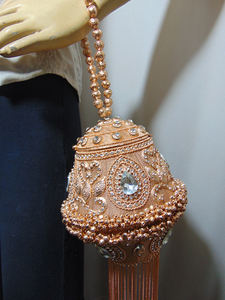 Custom Wholesale Women <b>metal</b> mesh Purse Evening Clutch Bag Gold Chain Light Flower Customized Craft Logo Style Pattern Lady - Product Image 6