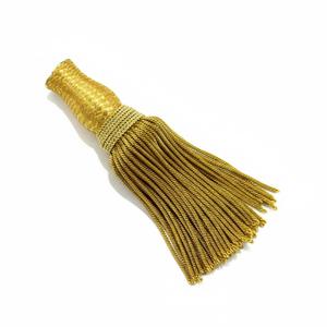 Bordure personnalisée en coton écologique durable avec fils de broderie, strass et pompons dorés, séchage rapide, respirante et confortable pour vêtements et usage domestique - Product Image 4