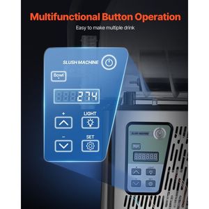 Macchina Commerciale per Bevande Congelate con Serbatoio Singolo da 4L, Dispenser per Margarita e Smoothie in Acciaio Inox da 16 Bicchieri, Macchina Commerciale per Slushy - Product Image 4