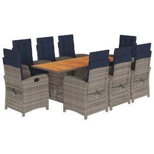 Juego de Comedor Beige Marrón y Blanco Crema para Jardín, para Entretenimiento al Aire Libre - Product Image 2