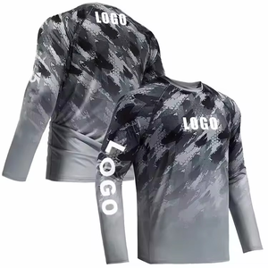 Camisa de Pesca con Capucha de Manga Larga para Hombre, Logotipo Personalizado, Impresión Digital, Protección UV50, Secado Rápido, 100% Poliéster, Estampado de Leopardo - Product Image 2