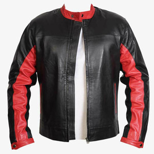 Trendy Soft <b>Men</b> Leather <b>Jacket</b> Daily Comfortable Durable Stylish Fashion Use <b>Lightweight</b> <b>Waterproof</b> Front <b>Men</b> Leather <b>jacket</b> - Product Image 2