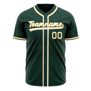 Custom <b>Baseball</b> Uniform Mens Team Jersey <b>Set</b> Breathable Sportswear Sublimation Print OEM Bulk Supply - Product Image 4