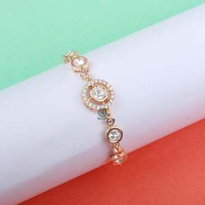 Adhik Polki Pearl Designer Rakhi Bracelet for Wedding & Party Gifts - Product Image 3