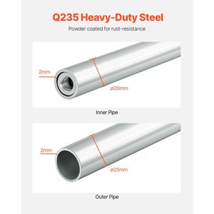 Scaffale Porta Pneumatici in Acciaio Resistente da Parete Q235, Ripiani Regolabili per Pneumatici da R14 a R20 Pollici, Scaffalatura di Stoccaggio da 31 a 56 Pollici - Product Image 6