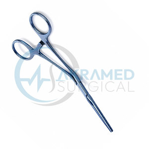 Pince vasculaire pédiatrique Cooley en titane 17 cm 6.75 à mâchoires atraumatiques droites et tiges angulées, instrument chirurgical CE - Product Image 4