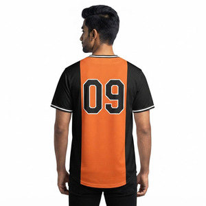 เสื้อเบสบอลผู้ชายแบบติดกระดุมด้านหน้า เสื้อเบสบอลผู้ชายขายส่ง เสื้อเบสบอลผู้ชายแบบติดกระดุม เสื้อผ้ากีฬา - Product Image 2