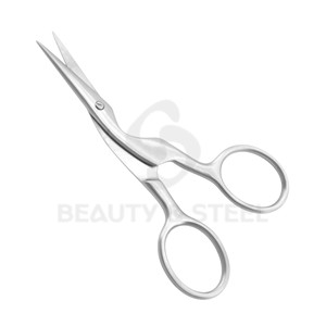 Premium Grade Matte Silver Manicure Scissors with Professional Straight <b>Edge</b> and Ornate Embossed Shank for Salon Accuracy - Product Image 5