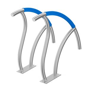 Corrimano per Piscina in Acciaio Inox 30x30 Pollici, 2 Pezzi, Ringhiere di Sicurezza per Piscine Interne/Esterne - Product Image 6