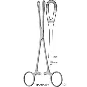 Pinces Rampley en acier inoxydable de haute qualité, prix abordable, faible MOQ, pinces à pansements en éponge, instrument de microchirurgie pour hôpitaux et cliniques - Product Image 1