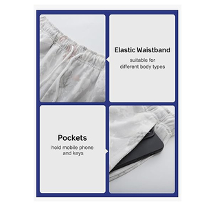 กางเกงขาสั้นลายพรางผู้ชายรุ่นใหม่ล่าสุด สกรีนโลโก้ตามสั่ง ผ้าฝ้ายเนื้อหนา สำหรับออกกำลังกาย วิ่ง ฟิตเนส มีเชือกผูก - Product Image 5