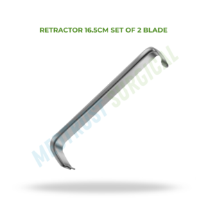 Retractor Quirúrgico de 16.5cm, Juego de 2 Cuchillas de Acero Inoxidable, Retractor de Tejido Médico - Product Image 2