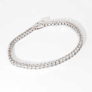 Classic 4.40ct Round Cut Lab Grown Diamond Tennis <b>Bracelet</b> 9K 14K 18K <b>Solid</b> Gold IGI Certified E Color Clarity VVS - Product Image 2