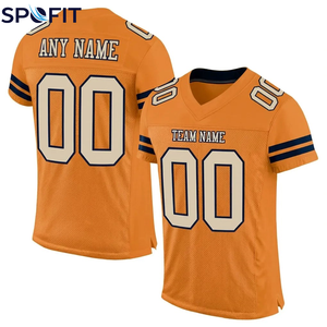Custom American Football Jersey 100% Polyester Sublimation Uniform OEM Custom Name Number Logo Men Youth Team Jersey <b>Low</b> MOQ - Product Image 4