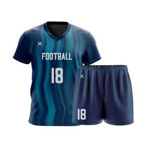 Sports Wear Custom Sublimation Sports Uniform Set V-neck Line Jersey And <b>Shorts</b> Men Sports Jersey <b>Shorts</b> Kit 2pcs Team Uniform - Product Image 3