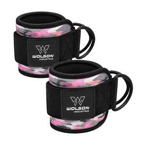 Sangles de cheville de fitness les plus vendues, logo personnalisable, boucle de protection, résistantes à l'usure, sangle de musculation en gros. - Product Image 5