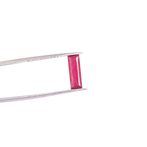 Natural <b>Ruby</b> Gemstone 10x4mm 1.40 Carat Baguette Shape for Jewelry Making - Product Image 2