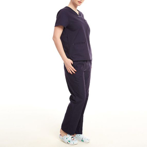New Arrival Medical Unisex Scrub <b>Set</b> for Nurses and <b>Doctors</b> Quick Dry Breathable Canvas Jogger Scrub Uniform - Product Image 3