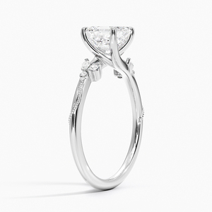 BOJ <b>Ring</b> 030 Asscher Cut 925 Silver Camellia Migraine <b>Diamond</b> <b>Ring</b> 2ct D Color VVS1 Moissanite GRA Certified Low Price <b>Ring</b> Sale - Product Image 2