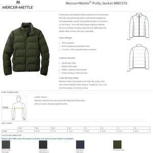Chaqueta Acolchada Mercer+Mettle Mm7210 para Hombre, Personalizada con Bordado, Agregar Logotipos y Textos, Color Azul Marino (4XL) - Ropa de Exterior - Product Image 3