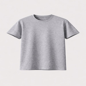 Camiseta de Hombre, Corte Regular, Tejido de Punto Frontal, Algodón Lavado, Ecológica, 220g, Manga Corta, Cuello Redondo, Color Sólido, Estilo Casual - Product Image 4