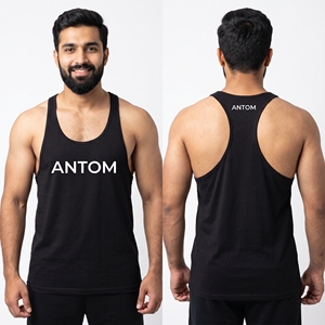 T-shirt blanc sans manches pour homme, personnalisable avec logo, débardeur de sport, vêtements de fitness en coton, vente en gros, OEM - Product Image 5