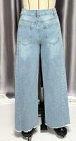Jean droit taille haute pour femme, style Y2K décontracté vintage, respirant, écologique, légèrement extensible, avec fente, pour l'été et le style urbain
