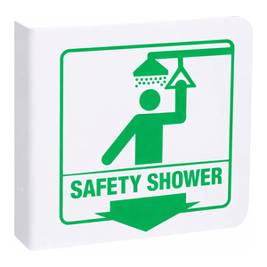 Señal de Ducha de Seguridad de Alta Visibilidad Brady L para Montar en la Pared, para Laboratorios e Industria - Product Image 1