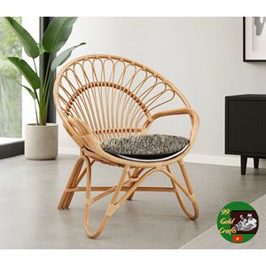 Silla de Ratán para Exteriores, Muebles Tejidos Naturales, Proveedor para Decoración de Jardín, Patio y Hogar, y Uso en Proyectos Comerciales - Product Image 4