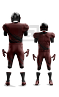 JAMEZ SPORTS Maillot et pantalon de football américain légers, performance, col en V, manches courtes, unisexe, 100 % coton