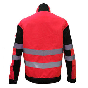 Chaqueta Impermeable de PVC con Calefacción para Invierno, Color Naranja Fluorescente, Alta Visibilidad, Reflectante, para Hombre, con Bolsillo, Servicio OEM - Product Image 2