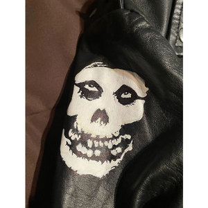 <b>Punk</b> Rock Style Gothic Rock Custom Spiderweb Shoulder Leather Green Studded Lapels <b>Jacket</b> 2026 - Product Image 5