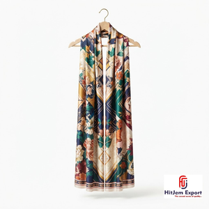 High Quality Luxury Printed Long <b>Scarf</b> Soft Fabric Head <b>Scarf</b> Custom Branding White Label OEM ODM Textile Manufacturer - Product Image 3