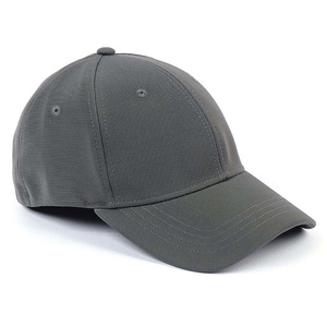 Casquette de baseball bleue à 6 panneaux unisexe en coton ajustée décontractée respirante imperméable en toile avec logo géométrique imprimé par transfert thermique sur le devant - Product Image 5
