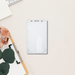 Enclosed Type Frosted Portrait <b>ID</b> Badge <b>Holder</b> - Product Image 1