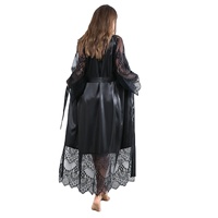 Vente en gros de vêtements de nuit pour femmes de haute qualité avec ceinture Ensemble pyjama ample et confortable Combinaison de nuit longue et respirante pour femmes