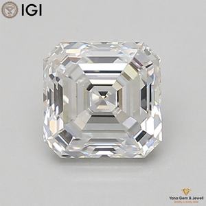 เพชร CVD ขนาด 4.00 กะรัต รับรองโดย IGI ทรง Asscher สี E ความสะอาดระดับ VS1 สำหรับคอลเลกชันงานแต่งงานพิเศษ - Product Image 1