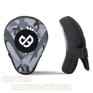 En gros OEM Palettes de frappe et de cible incurvées en cuir synthétique pour Muay Thai, Boxe, MMA, Sparring et Arts Martiaux - Product Image 5