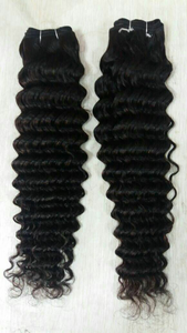 Extensions de cheveux humains indiens Remy de haute qualité, doux et en vrac, avec pointes doublement tirées, styles lisses et ondulés effet eau - Product Image 4
