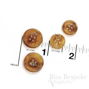 High Quality Custom Round 4-Hole Buffalo Horn Animal Style Durable <b>Handmade</b> Sewing Buttons for <b>Clothes</b> Shirt Suit - Product Image 3