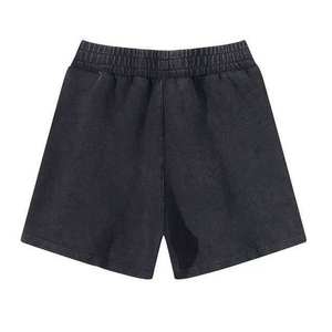 Shorts de felpa francesa de alta calidad con mezcla de algodón transpirable, cintura flexible y acabado impecable para uso diario informal. - Product Image 5