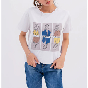High Quality Crop Top Women Custom Logo <b>Plain</b> Cotton <b>Tshirt</b> Short Sleeve Shirts Casual Streetwear Cute Women's Cropped T Shirts - Product Image 6