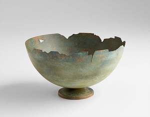 <b>Small</b> Ovoid Metal Flower <b>Vase</b> Hand-Glazed Decorative Jar Desktop Floral Ornament for Office & Home Handmade Artisan Pottery <b>Vase</b> - Product Image 5