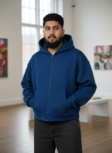 เสื้อฮู้ดดี้ผู้ชายสั่งทำพิเศษ ผ้าฝ้าย 100% หนานุ่ม คุณภาพหรูหรา พิมพ์ลายพัฟฟ์ ทรงโอเวอร์ไซส์ สไตล์สตรีทแวร์ - Product Image 5