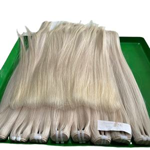 Prix de gros 100% cheveux vietnamiens simple donneur Bundle os droit couleur 613 Extensions de cheveux humains pointe ruban Ins cheveux vierges - Product Image 4