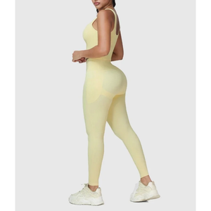 Conjunto de Yoga para Mujer con Logotipo Personalizado, Conjunto Deportivo con Top Deportivo Acolchado y Leggings con Bolsillos, Traje para Gimnasio, Fitness y Pilates - Product Image 2