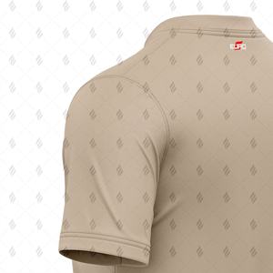 T-shirt décontracté pour homme en coton uni, coupe classique, tissu tricoté respirant et design facile à porter résistant aux plis - Product Image 6