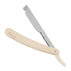 Rasoir personnalisé avec logo, rasoir droit en acier inoxydable, couteau à raser pliable avec bord droit, rasoir de barbier - Product Image 1