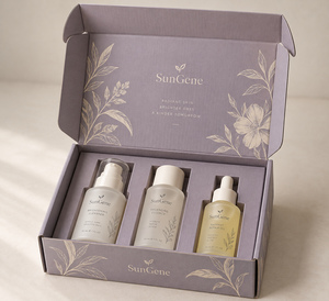 Boîtes en papier personnalisées pour coffrets cadeaux cosmétiques |   Emballage SunGene Mailer - Product Image 1