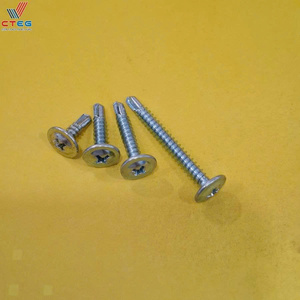 Vis autoperceuse industrielle M5x25 à tête aile et grande rondelle pour fixation de tôles fines - Product Image 2